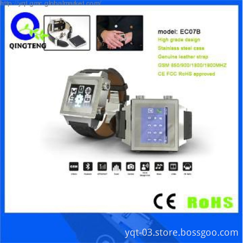 stainless steel watch phone cell phone with various function